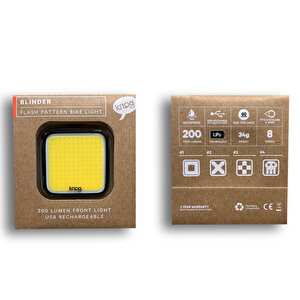 Knog Blinder Square 200 Lm Bisiklet Ön Aydınlatma Far