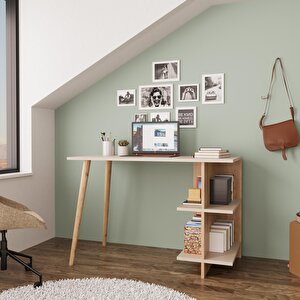S6110 Violet Çalışma Masası Kumtaşı-sepet