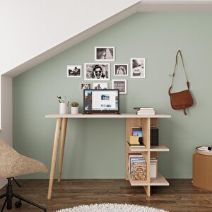 S6110 Violet Çalışma Masası Kumtaşı-sepet