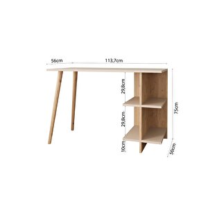 Bimossa S6110 Violet Çalışma Masası Kumtaşı-sepet