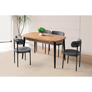 Venüs Alfa Mdf Mutfak Masa Sandalye Takımı 80x130