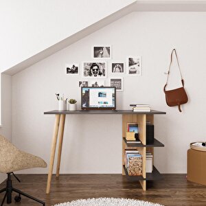 S6120 Violet Çalışma Masası Antrasit-sepet