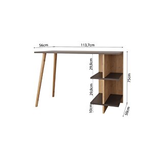 Bimossa S6120 Violet Çalışma Masası Antrasit-sepet