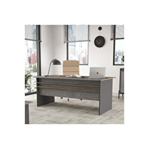 Darian A Ofis Masası 180cm*90cm Kahve-beton-antrasit Dr1-cga