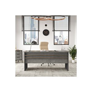 Darian A Ofis Masası 180cm*90cm Kahve-beton-antrasit Dr1-cga