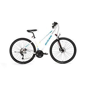 Trx-8300 Griselda Şehir Bisikleti 24 Vites Mekanik Disk Fren 28 Jant 45 Cm Kadro Beyaz Mavi