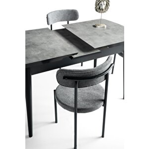 Alfa Mdf Açılır Mutfak Masa Sandalyeli Takım 75*130cm