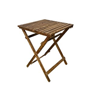 Ahşap Balkon Bahçe Mutfak 3'lü Bistro Set 2 Sandalye 1 Masa Takım 50x50cm Ykm Mob246