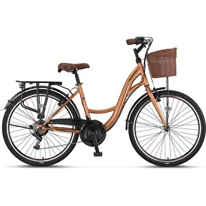 Alanya 28 V Şehir Bisikleti Gold Siyah 2810