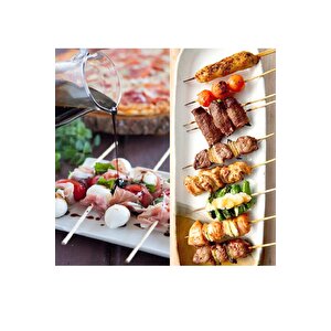 Bambu Ahşap Çöp Şiş - Boy : 15 Cm. / En : 3mm - 100 Adetlik 1 Paket