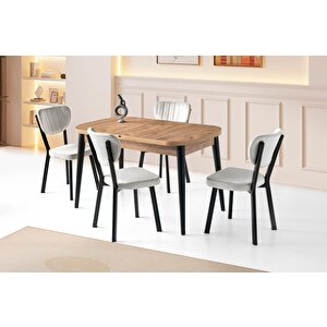 Venüs Star Mdf Mutfak Masa Sandalye Takımı 80x130