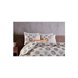 Doqu Home Polycotton Comforter Set Tek Kişilik Cosmos Gri