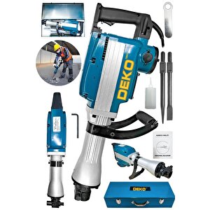 2000w Bakır Büyük Tip 65mm 16 Kg Kırıcı Hilti 60j Kırım Gücü + Yassı Ve Sivri Murç Keski Hediyeli