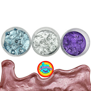 Slime Enjoy Metalik Oyun Jeli Renkli Enjoy Polymer Slime Eğitici Oyun Seti - 5 Adet