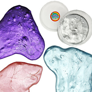 Slime Enjoy Metalik Oyun Jeli Renkli Enjoy Polymer Slime Eğitici Oyun Seti - 5 Adet