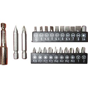 3,6 Lion Akülü Vidalama 25 Parça (metal Kutu)