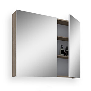 Tokyo 65cm Mdf Banyo Üst Aynalı Dolap Sonomo-vanilya