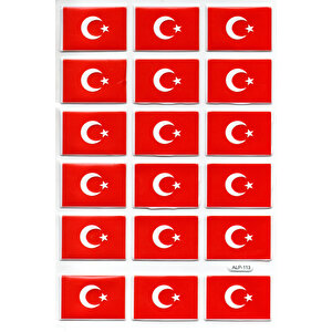 Sticker Kabartmalı A4 Boyutunda Stiker Defter, Planlayıcı Etiket-(lim113) -türk Bayrağı