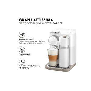 F541 White Gran Lattissima Kahve Makinesi, Beyaz