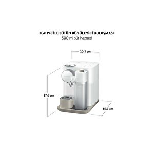 F541 White Gran Lattissima Kahve Makinesi, Beyaz