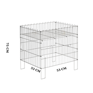 53 X 53 Cm Metal Sepet Promosyon Sepeti Teşhir Sepeti Çok Amaçlı Sepet