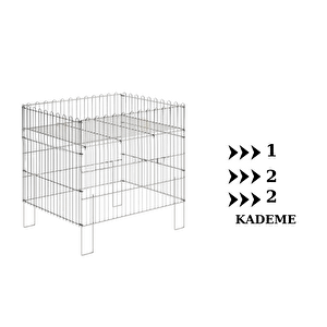 60x80 Cm Metal Sepet Promosyon Sepeti Teşhir Sepeti Çok Amaçlı Sepet