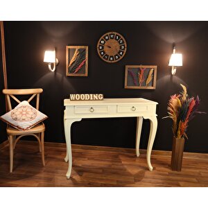 Wooding 100 Cm Çekmeceli Masif Lake Krem Dresuar