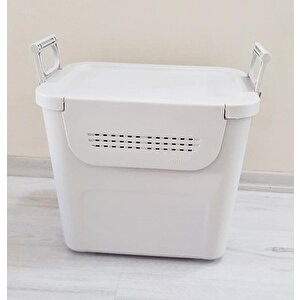 Motek  Mybox 1x30 Litre Kulplu Çok Amaçlı Organizer Saklama Kutusu-mt-35