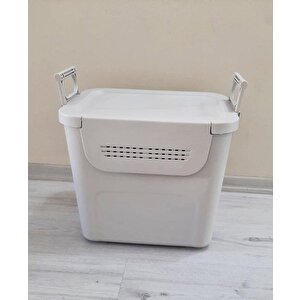 Geseus Motek  Mybox 1x30 Litre Kulplu Çok Amaçlı Organizer Saklama Kutusu-mt-35