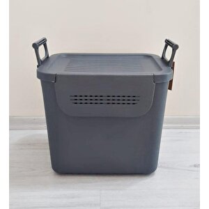 Geseus Motek  Mybox 1x30 Litre Kulplu Çok Amaçlı Organizer Saklama Kutusu-mt-35