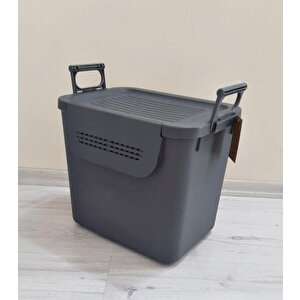 Geseus Motek  Mybox 1x30 Litre Kulplu Çok Amaçlı Organizer Saklama Kutusu-mt-35