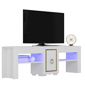 Errva Ledli̇ Tv Sehpasi (alt Modül) Beyaz-altin