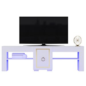 Errva Ledli̇ Tv Sehpasi (alt Modül) Beyaz-altin