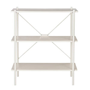 Retro 3 Raflı Metal Kitaplık-vizon 80x92x40 Cm