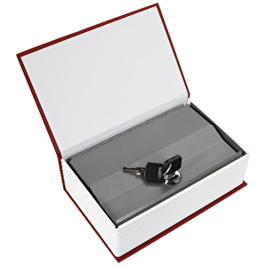 Secret Safe 115 | Küçük Boy Gizli Kitap Şekli Anahtarlı Kumbara / Para Kasası