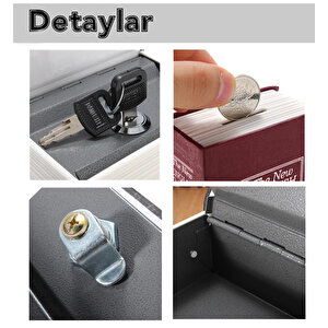 Mühlen Secret Safe 115 | Küçük Boy Gizli Kitap Şekli Anahtarlı Kumbara / Para Kasası
