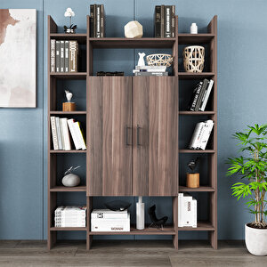 Ismar-130 Modern Raflı Kapaklı Kitaplık İsm05