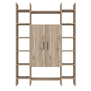 Ismar-130 Modern Raflı Kapaklı Kitaplık İsm04