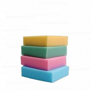 185 Sıva Sıvacı Temizlik İş Süngeri - 16x12x4 Cm. - Renkli - 12 Adetlik Paket