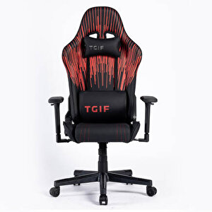 Adore Gaming Apollo Profesyonel Oyuncu Ve Yönetici Koltuğu-siyah-çizgi Kırmızı 42x124-131,5x64 Cm