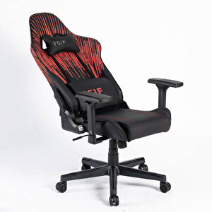 Adore Gaming Apollo Profesyonel Oyuncu Ve Yönetici Koltuğu-siyah-çizgi Kırmızı 42x124-131,5x64 Cm