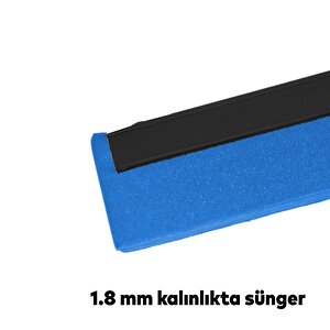 Metal Çekpas Yersil 75 Cm Geniş Kalın İşyeri Cam Zemin Yer Temizleme Çekpas Çekçek
