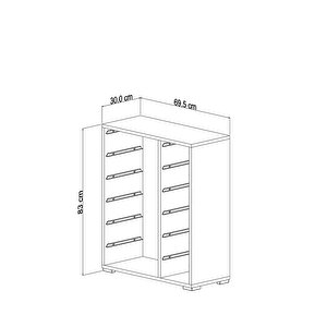 Zen Sonomo 10 Sepetli Çok Amaçlı Oyuncak Dolabı Beyaz 2d2k6u