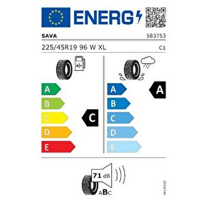 Sava 225/45 R19 96w Intensa Uhp 2 Xl Fp Oto Yaz Lastiği (üretim: 2024)