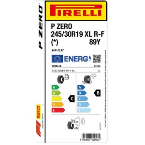 245/30 R19 89y (*) Xl Rft Pzero Oto Yaz Lastiği (üretim: 2021, 22.hafta)