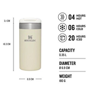 The Aerolight Transit Mug .35l / 12 Oz Cream Metallic 10-10788-087