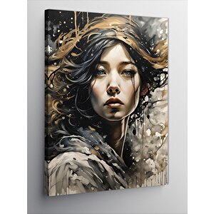 Kanvas Tablo Asyalı Kadın 100x140 cm
