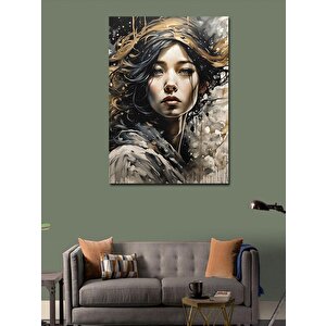 Kanvas Tablo Asyalı Kadın 100x140 cm
