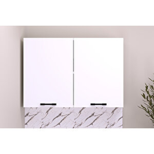 80 Cm Eylül Mutfak Üst Modül Beyaz