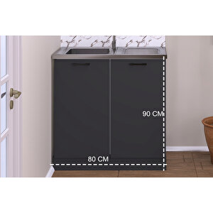 80 Cm Eylül Mutfak Alt Modül Antrasi̇t